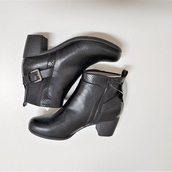 Shoes - CROFT & BARROW ORTHOLITE ECO GILA BLACK ANKLE BOOT 8WIDE